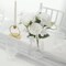 WHITE 3 Bushes 14" Silk Carnation FLOWERS Artificial Floral Bouquets